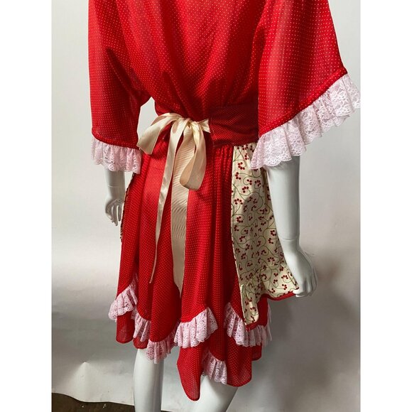 Cherry Ruffled Vintage from 60's Apron - Picture 9 of 10